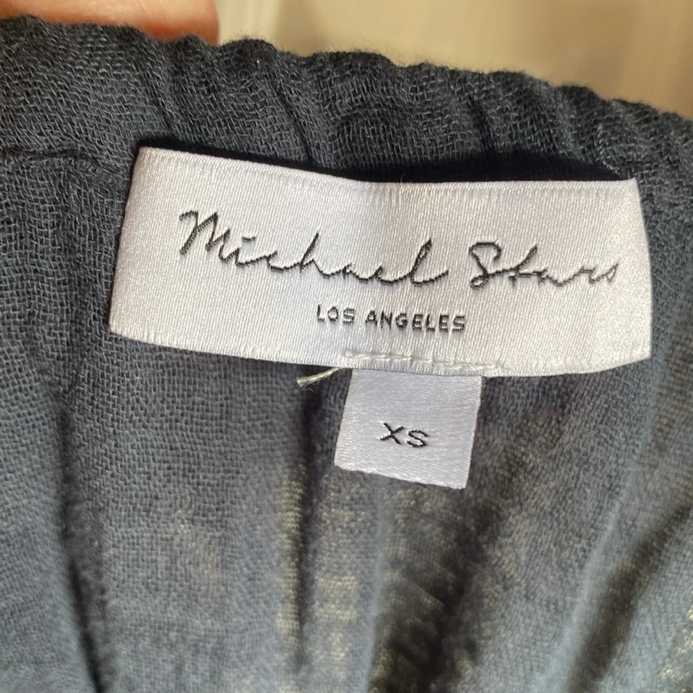 Michael Stars NWT Naomi Sleeveless Drawstring Neckline 100% cotton Maxi Dress XS - Picture 15 of 17